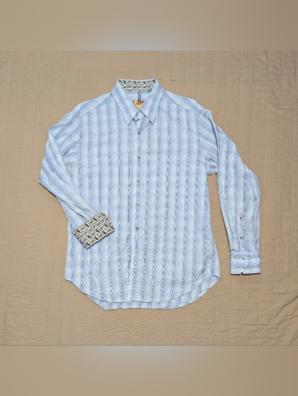 Robert Graham Long Sleeve Flip Cuff Button Front Shirt